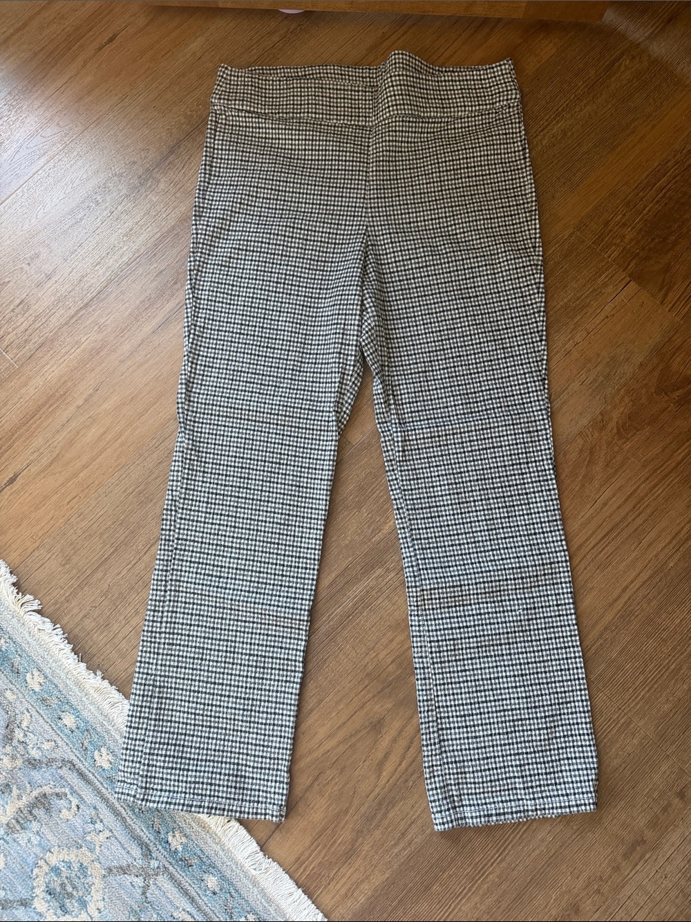 Black & White gingham pull on Pants